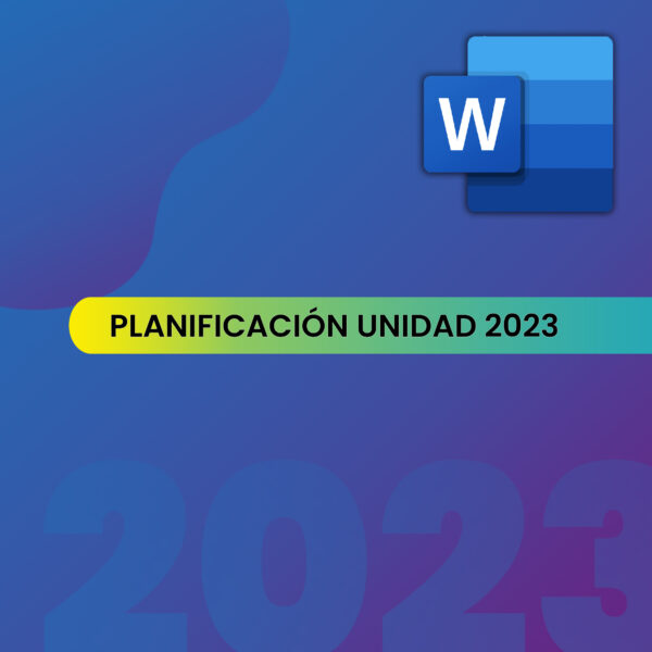 Planificación por unidad 2023